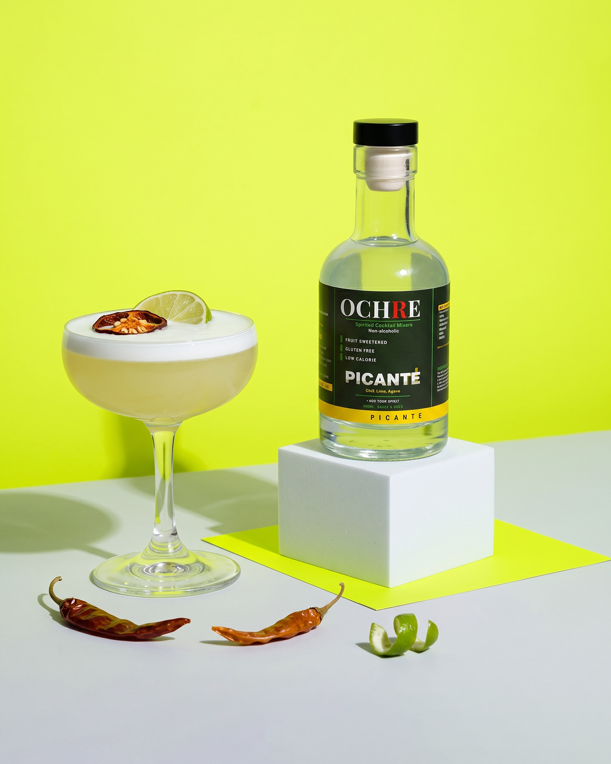 Ochre Club Picante zero proof cocktail mixer, 200 ml pouch